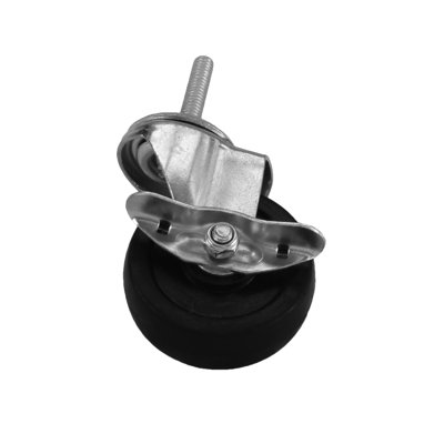  Snap-Under Rubber Wheel Caster with Brake