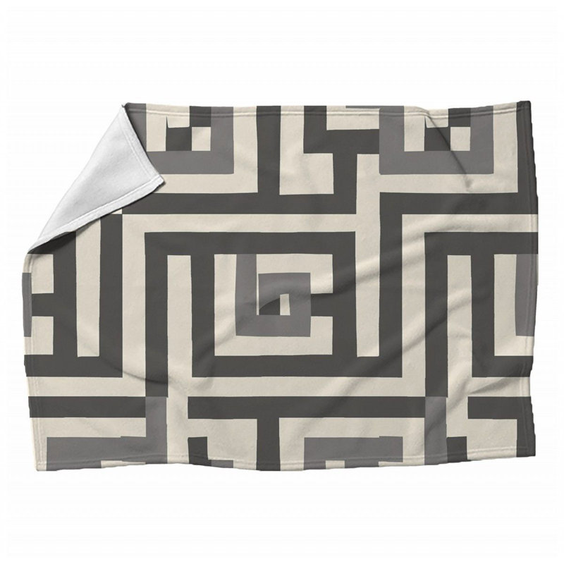 Trendy Floral Plush Throw Blanket, Throw