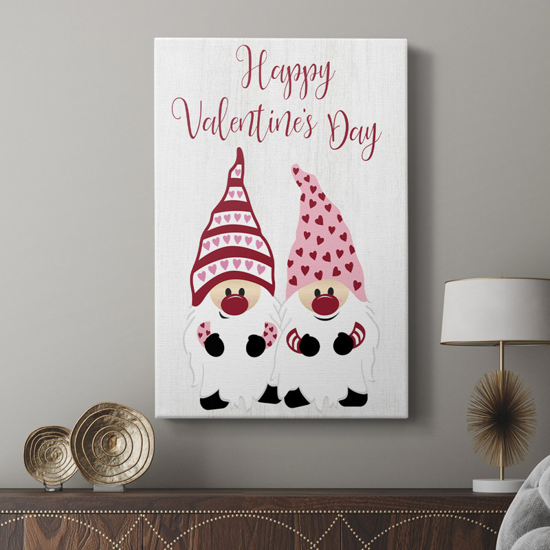 Gnomes de la Saint-Valentin - galerie Cavas sur mesure, H 27 po x l 18 po