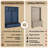 55.9”W 4-in-1 Entryway Hall Tree, Multi-Functional Mudroom Coat Rack with 2 Large Storage Drawers, 6 Aluminum Hooks, Open Top Compartments & Anti-Tipping Device, MDF & Particleboard Entryway Organizer for Hallway Living Room-129606710