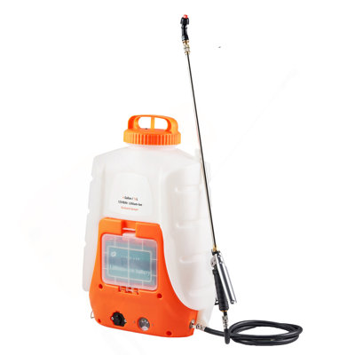 Battery Powered Backpack Sprayer 4 Gal Tank 0-90 PSI Adjustable Pressure