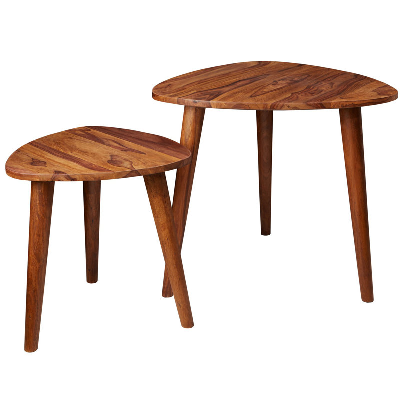 Tom Solid Wood Nesting Tables