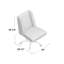 Chaise de travail en polyester Strouse-30689396