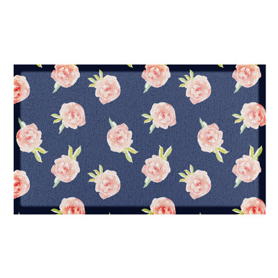 Non-Slip Floral Indoor & Outdoor Doormat