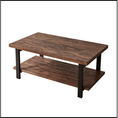 Rectangle Coffee Table with bottom shelf