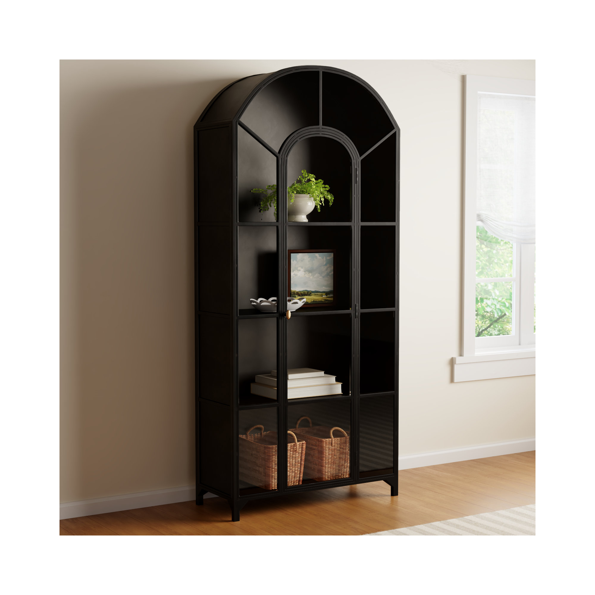 Bayline Dining Cabinet, Black