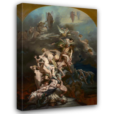 «Heaven and Hell» par Octave Tassaert - Art mural sur toile tendue avec châssis