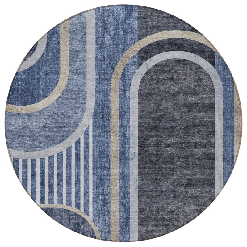 Tapis d'intérieur rond 8 po