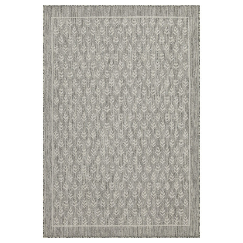 Sunshine GC_HAR2009 Silver Indoor/Outdoor Area Rug, Rectangle 7'10" x 10'3"