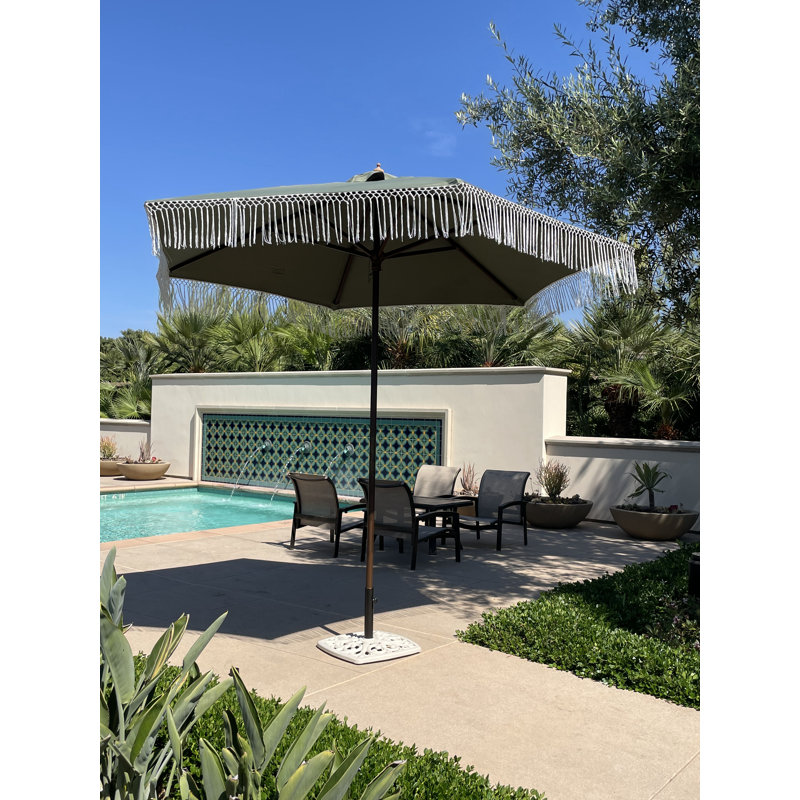 Housse / poteau de remplacement pour auvent parapluie Souderton, Vert sauge