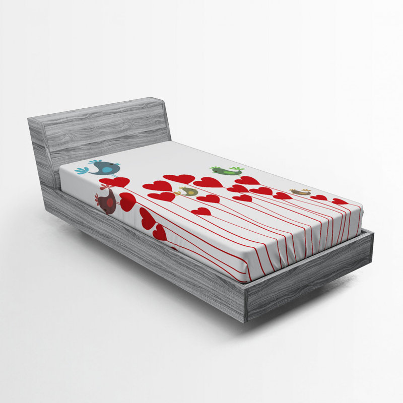 Drap-housse en microfibre Love, Drap-housse simple TG