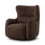 Mardell Swivel Chair-Nubuck Cigar