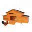 Grand poulailler en bois avec nichoir, toit imperméable, serrure sécuritaire, poulailler ventilé avec perchoir et plateau coulissant pour un nettoyage facile-602738636