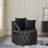 Button Tufted Velvet Upholstered Swivel Chair-538066444
