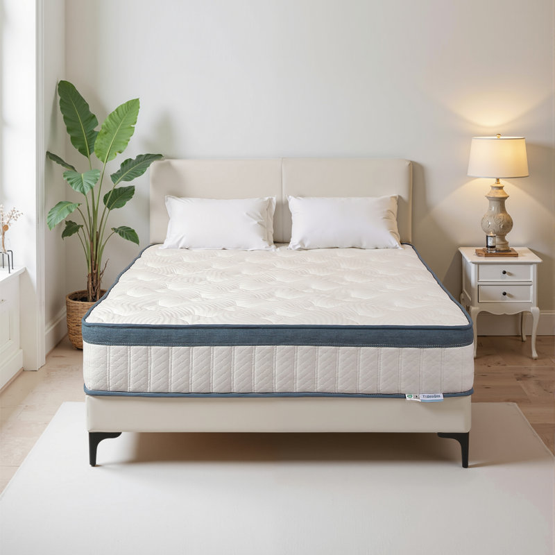  Mattress 90x200 Cm, Height 25 Cm, Pocket Spring Mattress, Medium Firmness H3, 7-zone Orthopaedic Mattress With Oeko-tex Certification, Spring Mattress With Gel Memory Foam