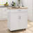 Kitchen Island With Drawer, Adjustable Shelves, Solid Construction & Towel Holder Lockable Wheels, Board, Double Doors, Rack-1090539475