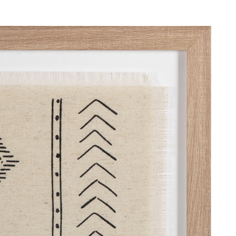 Ensemble de deux pièces d'art textile encadrées Samori à utiliser comme décoration murale de chambre ou de galerie