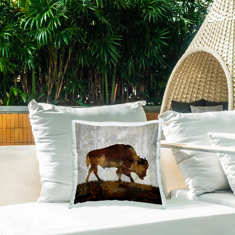 Housse et insert de coussin décoratif carré en polyester pour l'intérieur et l'extérieur