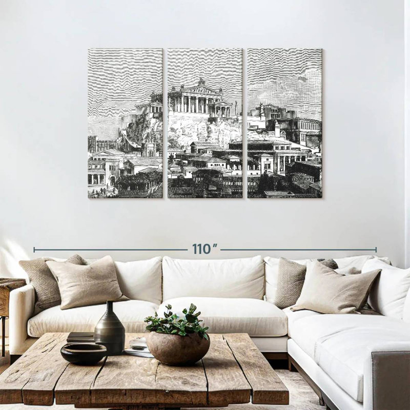 Lilie Fall Of Rome, 48" H x 74" W
