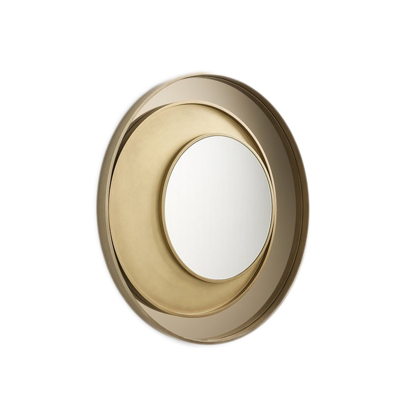 Eclisse Flat Metal Beveled Wall Mirror