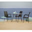 Newport Wicker Patio Dining Side Chair with Cushion-66426626-55841074