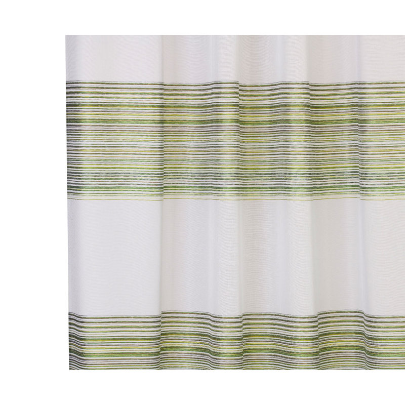 Henefer Semi Sheer Curtain, Green