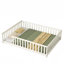 Lit de plancher avec clôture sans porte, lit de plancher en bois d'hévéa avec barrières de sécurité-2011953403