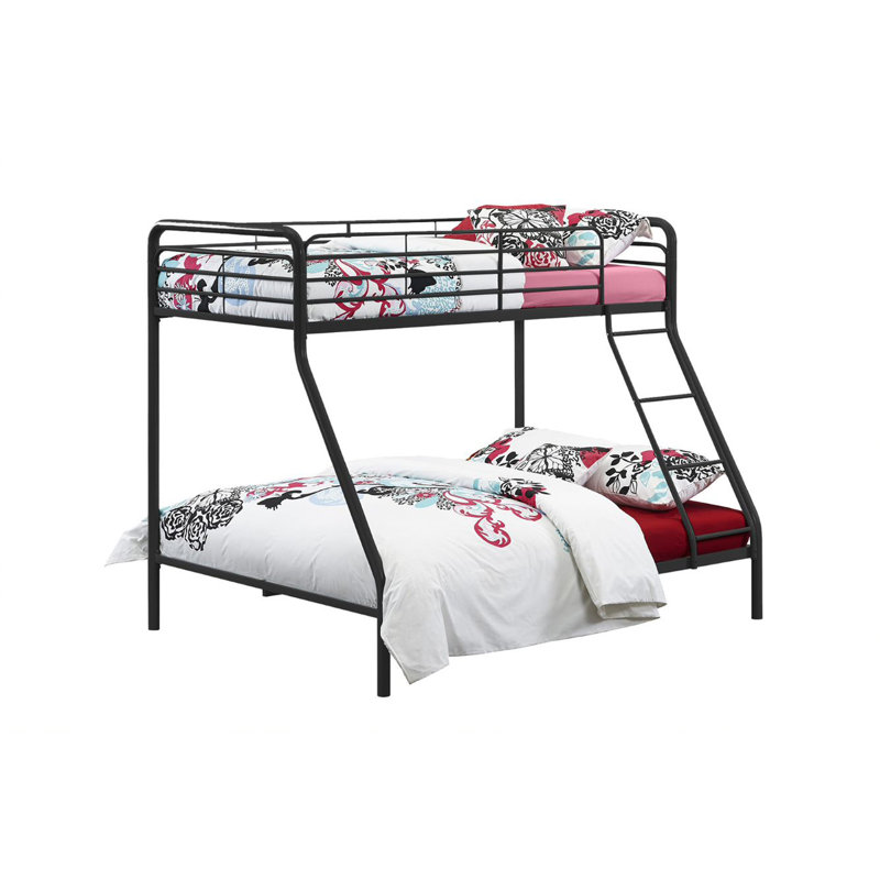 Dalke Metal Standard Bunk Bed by Isabelle, Black