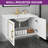 Frederick 30.1'' Wall Mounted Single Bathroom Vanity with Ceramic Top