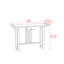Table de véranda entièrement en bois massif de style français.-1753183726