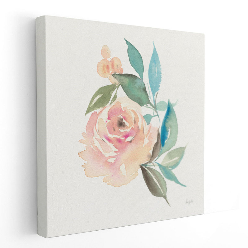 «Watercolor Blossom II», reproduction d'art sur toile, H 30 po x l 30 po