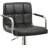 Contemporary Adjustable Swivel Arm Bar Stool with Cushion-1482244727