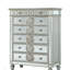 Armoire de rangement à large tiroir avec commode à miroir Varian