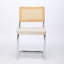  Ensemble de deux chaises d'appoint Weston en velours beige et blanc Weston