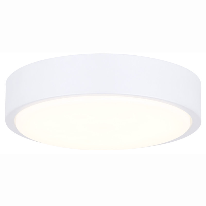 9.16'' LED Bowl Ceiling Fan Light Kit, White
