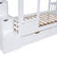 Castle Style Twin Bunk Beds, Solid Wood, Playful Modern Design With Slide And Storage