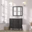 Meuble-lavabo de salle de bain, armoire de salle de bain moderne avec lavabo, armoire de rangement pour salle de bain avec portes à fermeture douce et 3 tiroirs