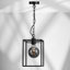 Airyana Black Frame style 68cm Single Pendant with Chain suspension