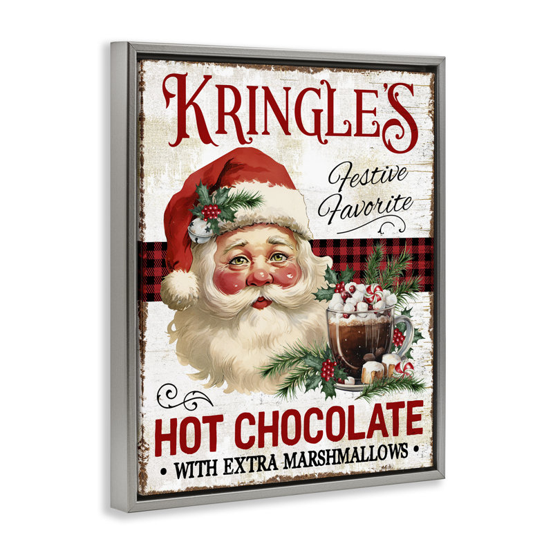 Art mural sur toile Kringle's Hot Chocolate par Creatif Belle