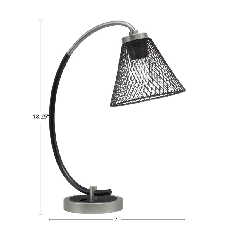 57-8-Metal Desk Lamp, Graphite/Matte Black