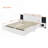 Wooden Floating Platform Bed, With LED Lights, Bedside Nightstand-701195914-701195915