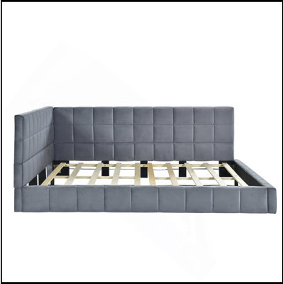Full Size Upholstered Daybed/Sofa Bed Frame, Velvet