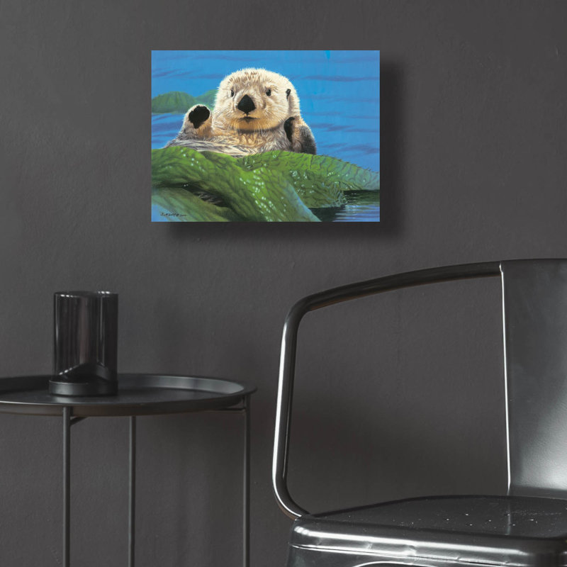 "Swim Swim" par Joh Naito, H 12 po x l 16 po x P 0,13 po