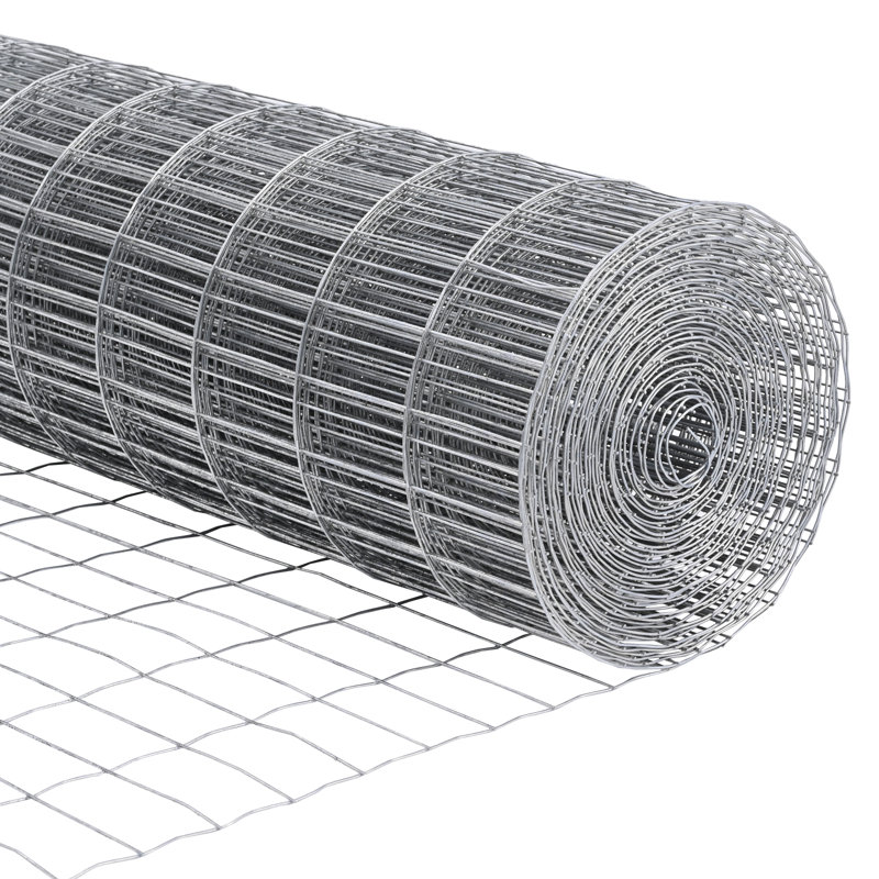 Galvanized Steel Border Fencing, Silver, 40 x 1000 x 0.2 cm