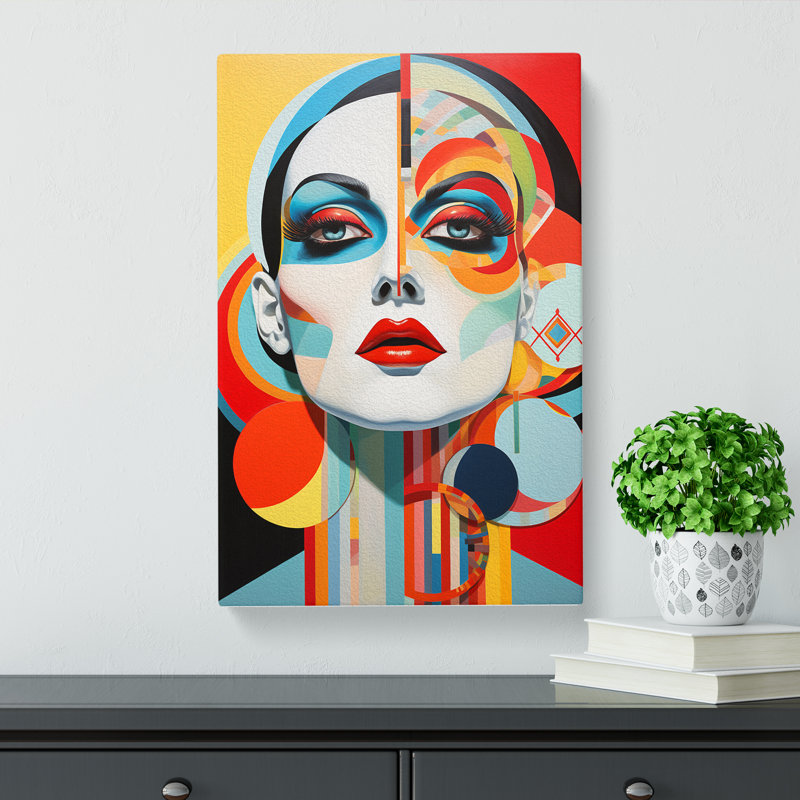 Drag Queen Constructivism - Wrapped Canvas Print, 60cm H x 40cm W x 3cm D