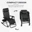 Chaise berçante d'extérieur en métal Mattson-1468068593