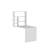 Modern Study Desk with Numerous Shelves, White, 23.2 x 31.1 x 35.4 inches | 100% Melamine Coated Particle Board, Thickness: 0.7 inches | Wall-Fixable Design, Perfect for Home Office & Study Spaces, Stylish and Functional-1256200905