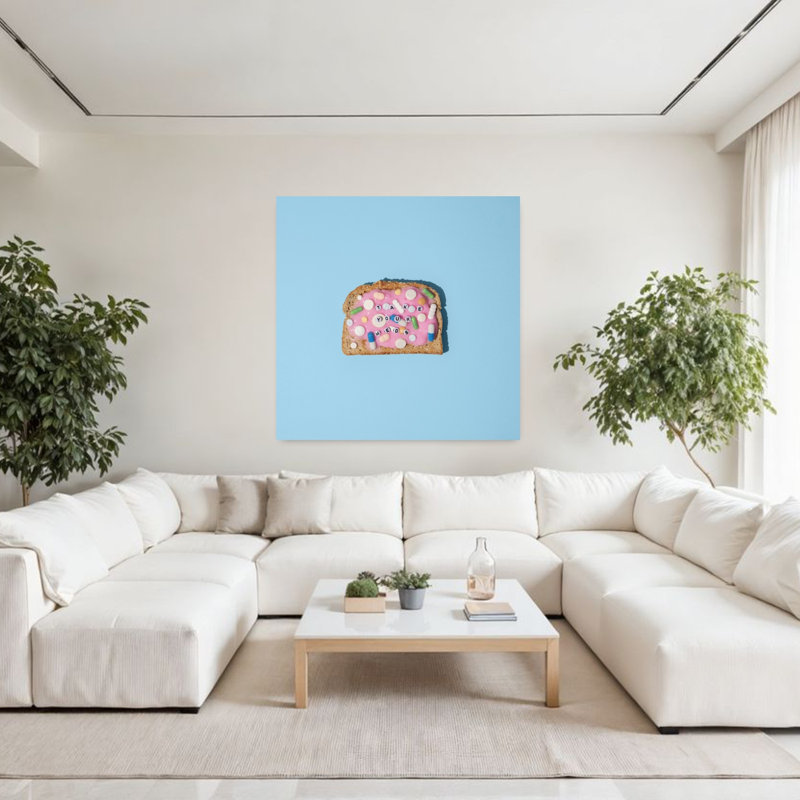 Art contemporain, art mural contemporain, H 48 po x l 48 po