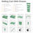 Rolling Storage Cart, 5 Tier Storage Organizer Utility Cart Mobile Shelving Unit-292969125