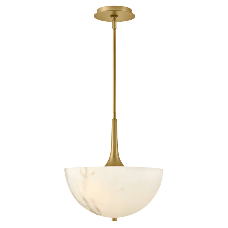 3 - Ligh Bowl Pendant, Lacquered Brass